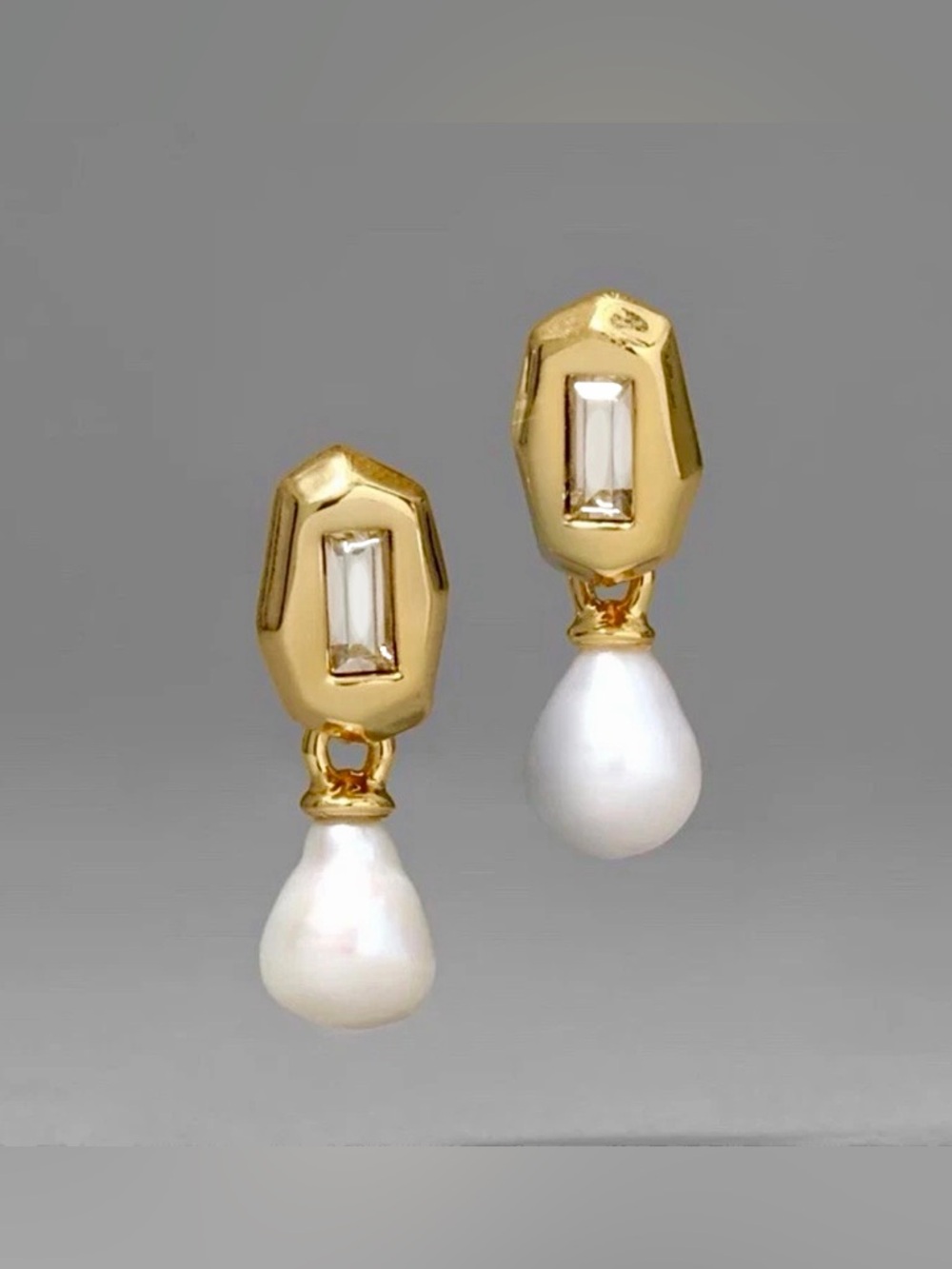 Alexis Bittar Crystal Freshwater Pearl Drop Earrings